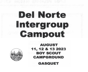 {A.A. EVENT} “Del Norte Intergroup Campout” – Gasquet, CA.